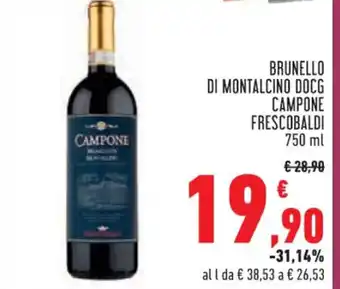 Conad Superstore BRUNELLO DI MONTALCINO DOCG CAMPONE FRESCOBALDI 750 ml offerta