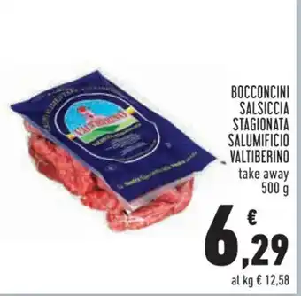 Conad Superstore BOCCONCINI SALSICCIA STAGIONATA SALUMIFICIO VALTIBERINO 500 g offerta