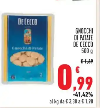 Conad Superstore GNOCCHI DI PATATE DE CECCO 500 g offerta
