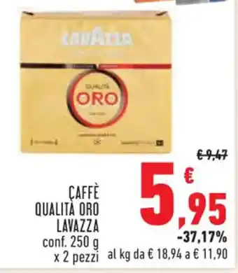 Conad Superstore CAFFÈ QUALITÀ ORO LAVAZZA conf. 250 g offerta