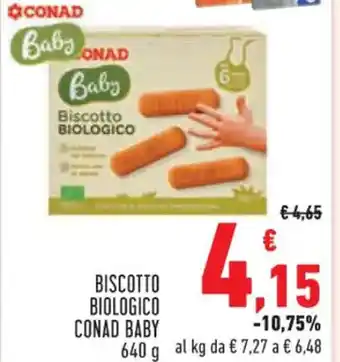 Conad Superstore BISCOTTO BIOLOGICO CONAD BABY 640 g offerta