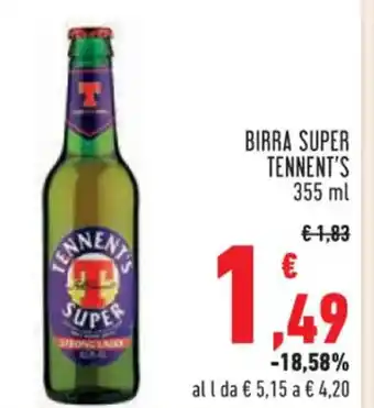 Conad Superstore BIRRA SUPER TENNENT'S 355 ml offerta