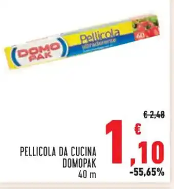 Conad Superstore PELLICOLA DA CUCINA DOMOPAK 40 m offerta