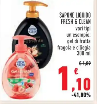 Conad Superstore SAPONE LIQUIDO FRESH & CLEAN 300 ml offerta