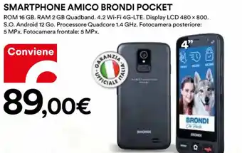 Ipercoop SMARTPHONE AMICO BRONDI POCKET offerta