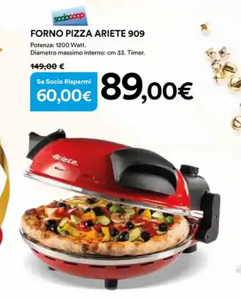 Ipercoop FORNO PIZZA ARIETE 909 offerta