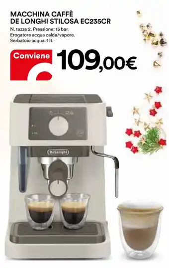MACCHINA CAFFÈ DE LONGHI STILOSA EC235CR