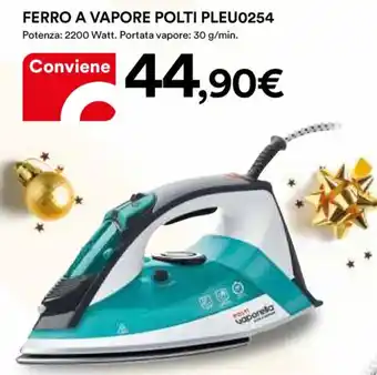 Ipercoop FERRO A VAPORE POLTI PLEU0254 offerta