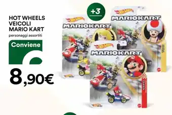 HOT WHEELS VEICOLI MARIO KART