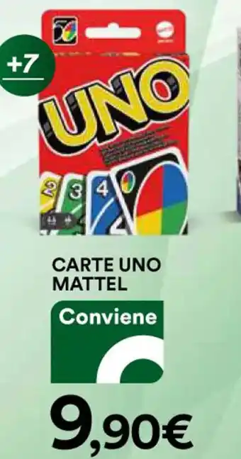 CARTE UNO MATTEL