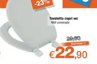 Tavoletta copri wc Mdf universale