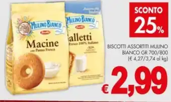 PrestoFresco BISCOTTI ASSORTITI MULINO BIANCO GR 700/800 offerta