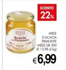 PrestoFresco MIELE D'ACACIA PIEMONTE MIELE GR 500 offerta
