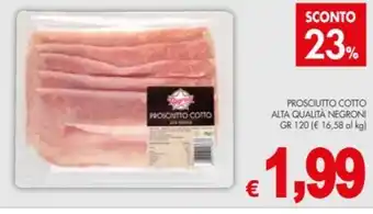 PROSCIUTTO COTTO ALTA QUALITÀ NEGRONI GR 120