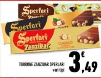 TORRONE ZANZIBAR SPERLARI vari tipi