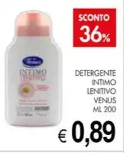 PrestoFresco DETERGENTE INTIMO LENITIVO VENUS ML 200 offerta