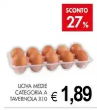 UOVA MEDIE CATEGORIA A TAVERNOLA X10
