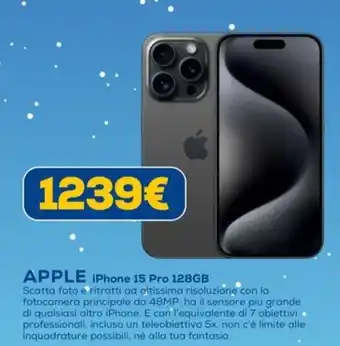 Euronics APPLE iPhone 15 Pro 128GB offerta