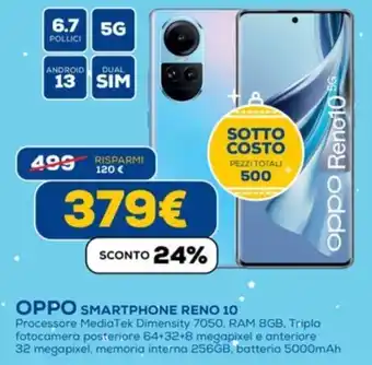 Euronics OPPO SMARTPHONE RENO 10 offerta