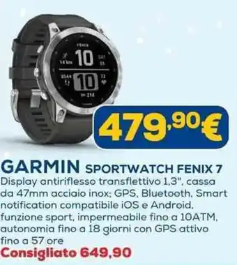 Euronics GARMIN SPORTWATCH FENIX 7 offerta