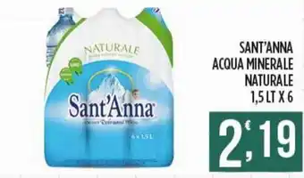 Netto Supermercati SANT'ANNA ACQUA MINERALE NATURALE 1,5 LT X 6 offerta