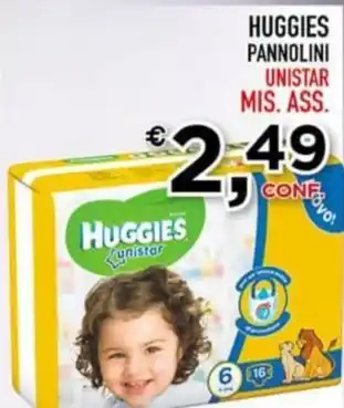 HUGGIES PANNOLINI UNISTAR MIS. ASS.