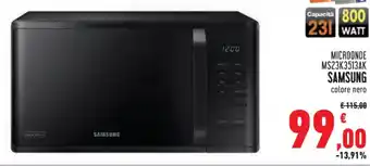 Conad Superstore MICROONDE MS23K3513AK SAMSUNG colore nero offerta