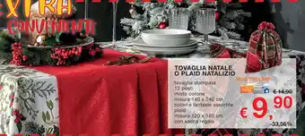 Conad Superstore TOVAGLIA NATALE O PLAID NATALIZIO offerta