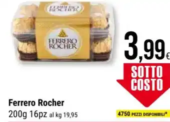 Supermercati Gulliver Ferrero Rocher 200g 16pz offerta