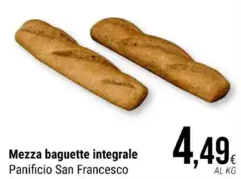 Supermercati Gulliver Mezza baguette integrale Panificio San Francesco offerta