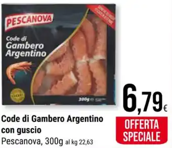 Code di Gambero Argentino con guscio Pescanova, 300g