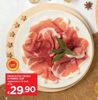 Bennet PROSCIUTTO CRUDO DI PARMA DOP offerta