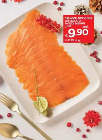 SALMONE NORVEGESE AFFUMICATO TAGLIO SASHIMI g 300