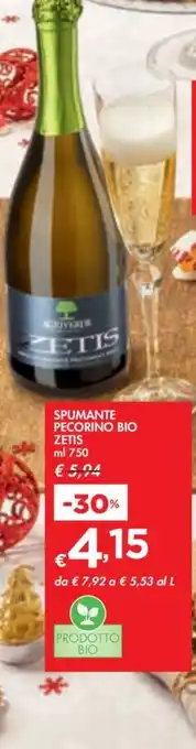 Bennet SPUMANTE PECORINO BIO ZETIS offerta