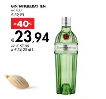Bennet GIN TANQUERAY TEN ml 700 offerta