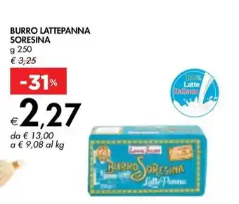 Bennet BURRO LATTEPANNA SORESINA offerta