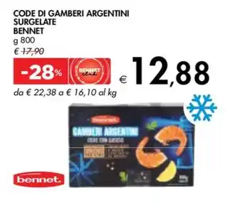 Bennet CODE DI GAMBERI ARGENTINI SURGELATE BENNET offerta