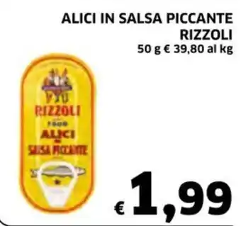 ALICI IN SALSA PICCANTE RIZZOLI 50 g