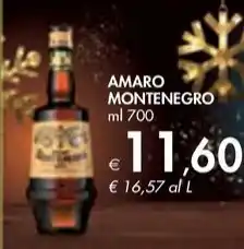 Bennet AMARO MONTENEGRO ml 700 offerta