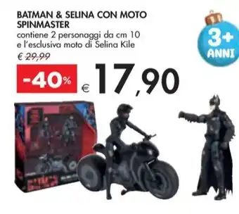 Bennet BATMAN & SELINA CON MOTO SPINMASTER offerta