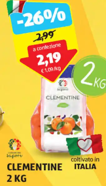 ALDI CLEMENTINE 2 kg offerta