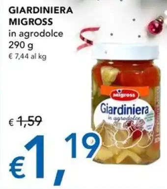 GIARDINIERA MIGROSS in agrodolce 290 g