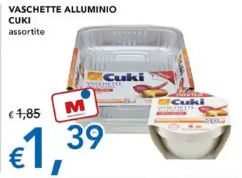 Migross Superstore VASCHETTE ALLUMINIO CUKI offerta
