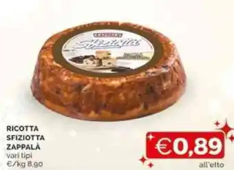 Mercatò RICOTTA SFIZIOTTA ZAPPALA vari tipi offerta