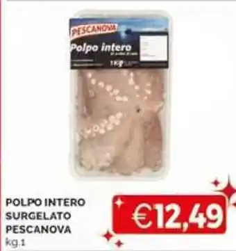 Mercatò POLPO INTERO SURGELATO PESCANOVA kg.1 offerta