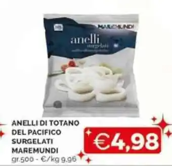 ANELLI DI TOTANO DEL PACIFICO SURGELATI MAREMUNDI gr.500