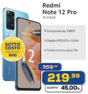 Euronics Redmi Note 12 Pro offerta