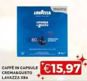 Mercatò CAFFÈ IN CAPSULE CREMA&GUSTO LAVAZZA X80 offerta