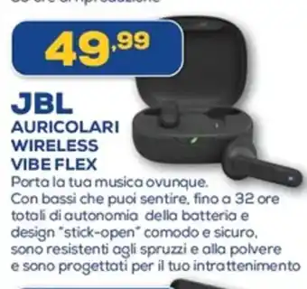 Euronics JBL AURICOLARI WIRELESS VIBE FLEX offerta