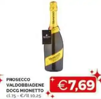 Mercatò PROSECCO VALDOBBIADENE DOCG MIONETTO cl.75 offerta
